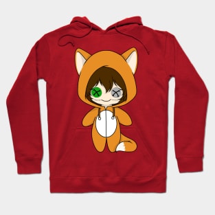 creepypasta clockwork fox costume doll Hoodie